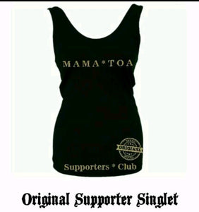 WOMENS SINGLETS - ORIGINAL MAMA TOA SUPPORTER WEAR